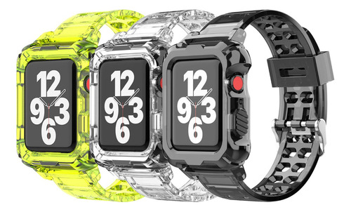 3 Funda Y Correa Para Apple Watch Series 8 7 Se 6 5 4 3 2