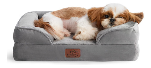 Cama Sillon Ortopedica Para Perros Pequeños Color Gris