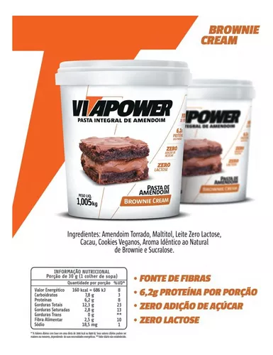 Pasta De Amendoim Integral Vitapower 1kg - Sabores Premium Sabores