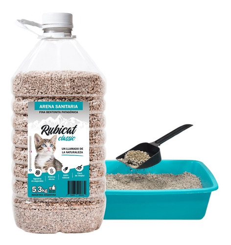 Piedras Aglomerante Gatos Sanitaria Rubicat Pack X 10,6kg K9