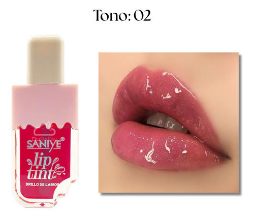 Tinta De Labios Botellita Paleta De Helado Brillante
