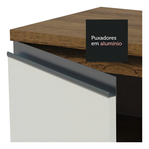 Cocina Integral Completa Modular Madesa Glamy 310cm Color Marrón/Blanco 02