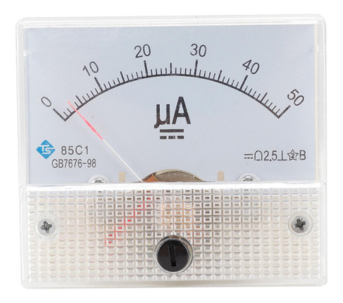 Amperímetro De Corriente De Panel Analógico 85c1 Dc 0-50ua [