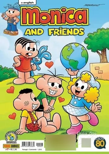 Kit 8 Gibis Mônica And Friends - Totalmente Em Inglês