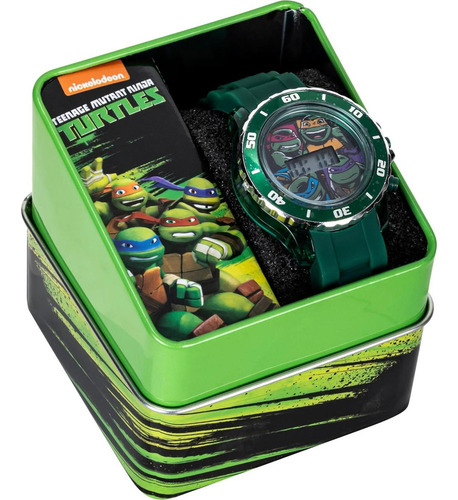 Reloj Digital Niños Tortugas Ninja Accutime Verde