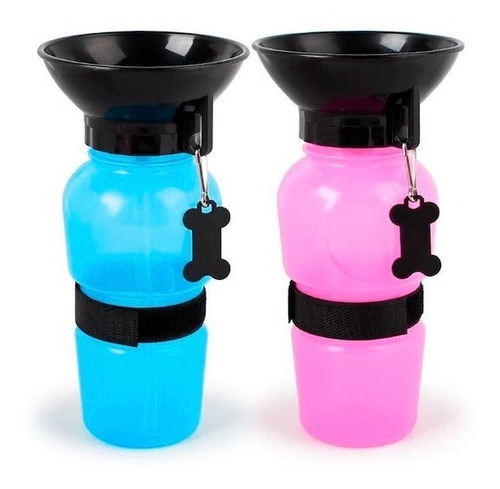 2 Botellas Dispensador De Agua Para Mascotas Viaje Paseos