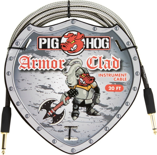 Pig Hog Armor Clad Phac-20 Cable Plug Metálico De 6 Metros
