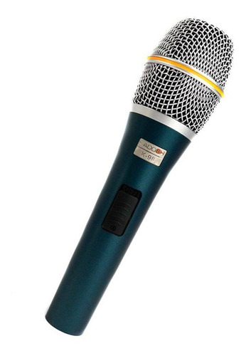 Microfone Kadosh K-98 dinâmico hipercardióide azul/prateado