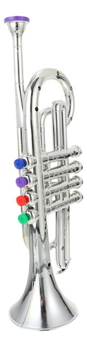 Cuernos De Trompeta De Juguete Juego Musical Juguete Plata