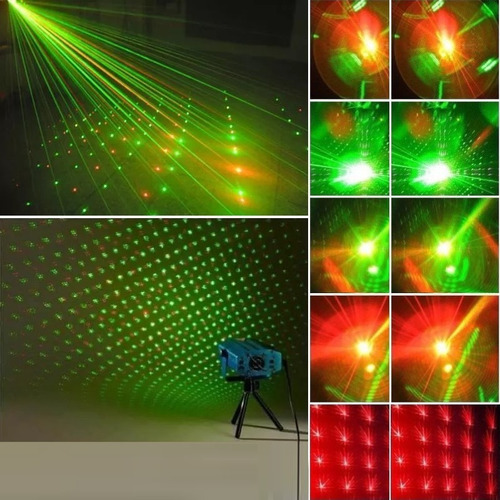 Laser Led Lluvia Multipunto Audioritmico Luces Dj Premium
