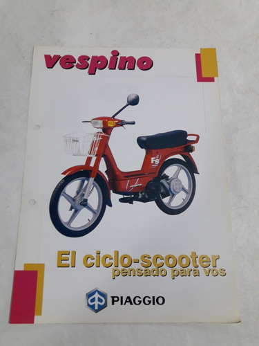 Folleto Piaggio Vespino F9 Original Allsales