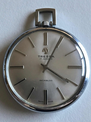 Reloj Vintage De Bolsillo Marca Tressa 17 Jewells Suizo