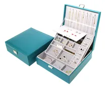 Comprar Organizador De Joyas Joyero De Aretes Collar + Llave