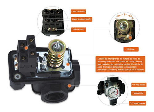 Imagen 3 de 8 de Control Automatico Presurizador Hardest Krs-7 Presion Agua