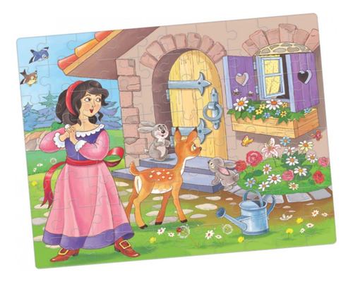 Branca De Neve Quebra-cabeça 2 Puzzle 80 Peças Cada