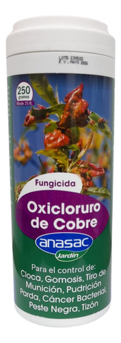 Fungicida Oxicloruro De Cobre 250 Gr Anasac