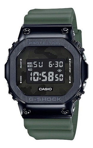 Relógio Casio G Shock Gm 5600b-3 Verde Caixa De Aço