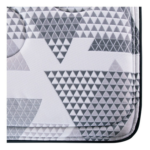 Colchón 2 plazas de resortes King Koil 120 Gold Luxury Pocket blanco, gris y negro - 140cm x 190cm x 33.5cm con Euro pillow