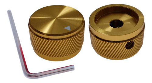 Pack De 2 Perillas Para Guitarra Electrica Szliyands Dorado