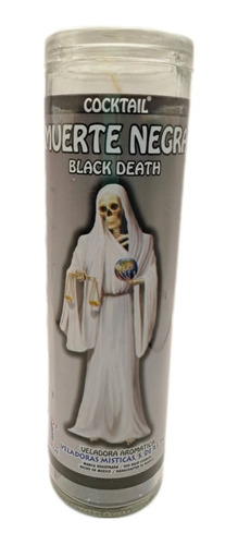 Veladora Cocktel Santa Muerte Negra  Ritualizada 