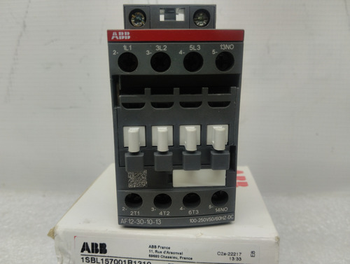 Contactor Abb 1sbl157001r1310 Af12-30-10-13 7.5hp 100-250v (Usado)