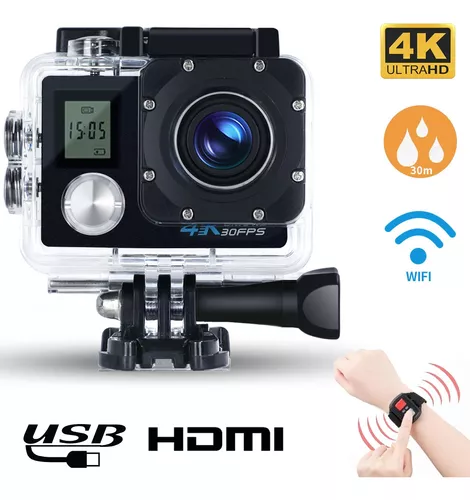 Cámara Deportiva Videocamara Sumergible Wifi Hd Gopro | sin intereses