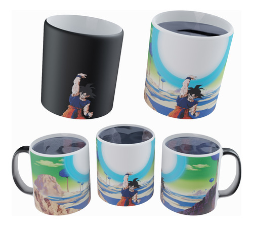 Taza Mágica 3d Goku Genkidama Dragon Ball Z