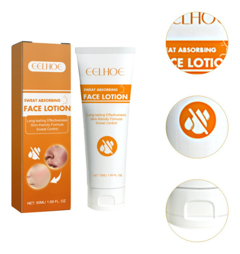 4 Loción Antitranspirante Facial Que Absorbe El Sudor,