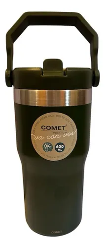 Vaso Térmico Comet 600ml Acero Inoxidable Alta Calidad Verde