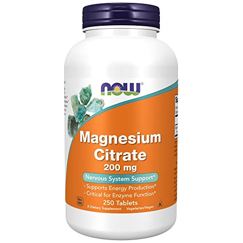 Citrato Magnesio Now Supplements, Magnesium Citra B000bv1o26