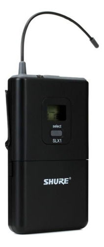 Transmisor De Cuerpo Shure Slx1 Inalámbrico Uhf 960 Frecuen Color Negro