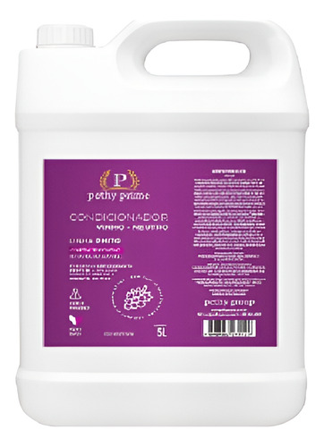 Pethy Prime Condicionador Vinho 5 Litros Vinho