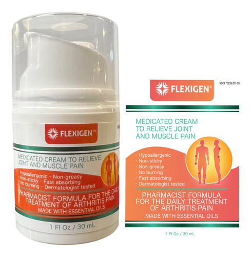 Crema Con Mentol 1 Onza Flexigen Para Articulaciones