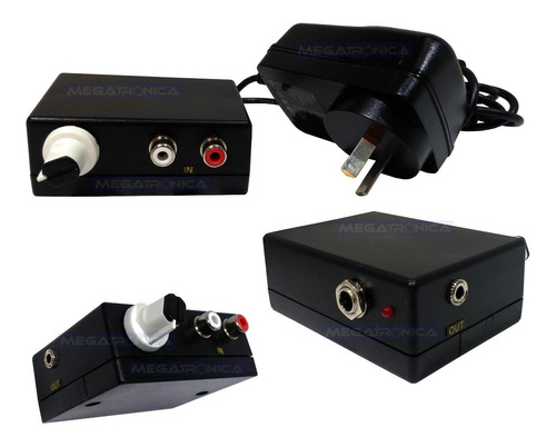 Amplificador Auriculares Estereo C/reg Volumen Gran Potencia