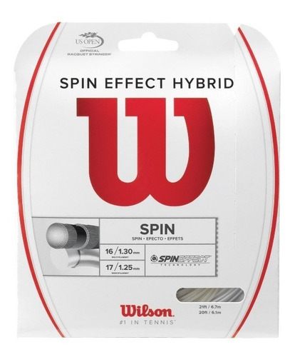 Cuerdas Tenis - Wilson - Spin Effect Hybrid - Set