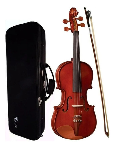 Violino Eagle 1/2 Ve421 C/ Estojo Arco Breu E Captador Cor Marrom-escuro
