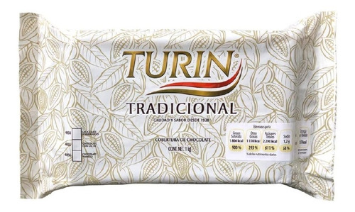 Marqueta De Chocolate Blanco Turin 1 Kg Cobertura
