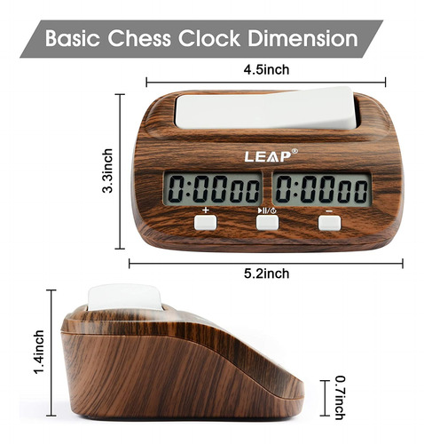 Reloj De Ajedrez Digital Leap Chess Clock Profesional Para B