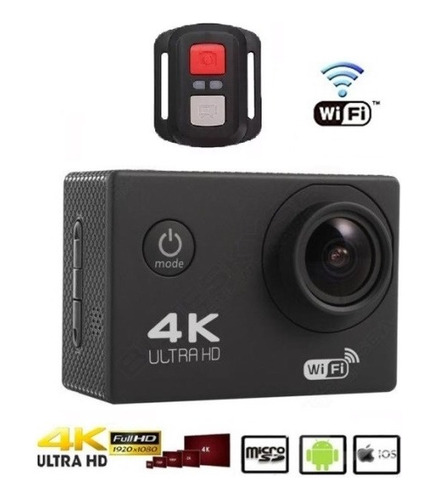 Camara Deportiva Acction 4k Ultra Hd Wifi Hdmi Sumergible