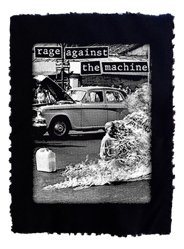 Rage Against The Machine Ratm Parche Espaldera (serigrafía)
