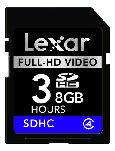 Lexar Tarjeta Memoria Flash Sdhc 8 Gb Clase 4 Video Full-hd