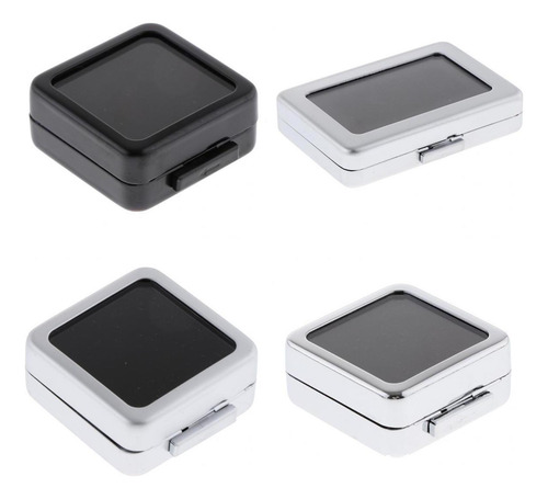 3x Caja De Joyería De Metal Organizador De Joyas De Caja De