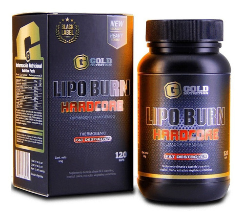 Lipoburn Hardcore X 120 Tabs (gold Nutrition)