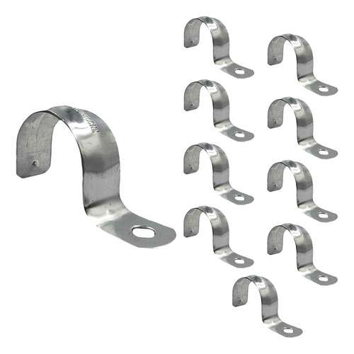 10 Pzs Abrazadera Tipo Uña Para Tubo 4 Pulgadas Acero