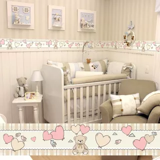 Kit 4 Faixas Decorativas Border - Quarto De Bebê - Infantil