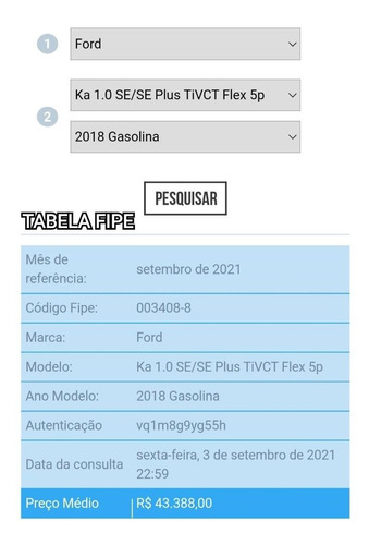 Imagem 13 de 13 de Ford Ka 2018 1.0 Se Flex 5p