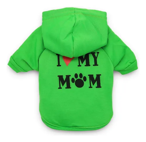 comprar Camisetas Perros Verde I Love My Mom Camisetas Cachorro...