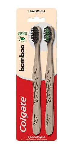 Cepillo Dental Colgate Bamboo Charcoal 2unid