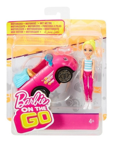 Barbie - On The Go vehículo/poni Ftv88-fhv77