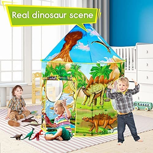 Imagen 4 de 5 de Carpa De Juego De Dinosaurios Para Niños, Juguetes De Dinos